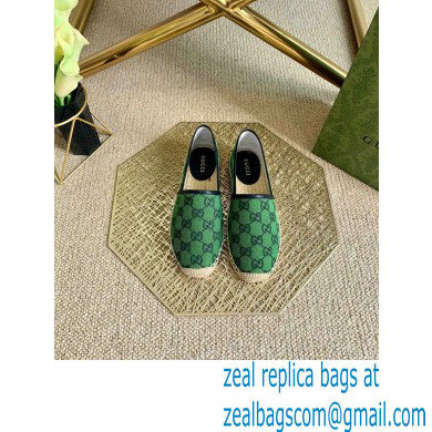 Gucci GG Multicolor Espadrilles Green 2021 - Click Image to Close