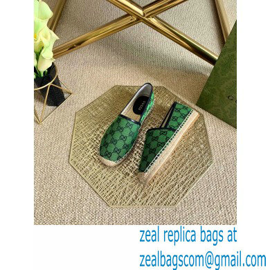 Gucci GG Multicolor Espadrilles Green 2021