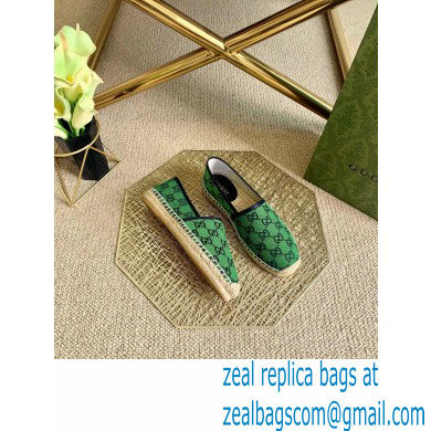 Gucci GG Multicolor Espadrilles Green 2021 - Click Image to Close