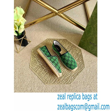 Gucci GG Multicolor Espadrilles Green 2021