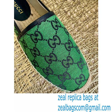 Gucci GG Multicolor Espadrilles Green 2021