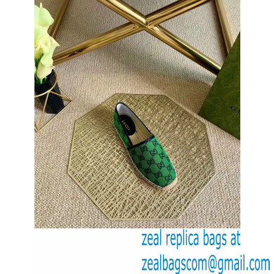 Gucci GG Multicolor Espadrilles Green 2021