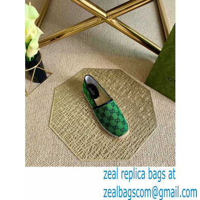 Gucci GG Multicolor Espadrilles Green 2021 - Click Image to Close