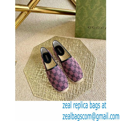 Gucci GG Multicolor Espadrilles Pink 2021 - Click Image to Close