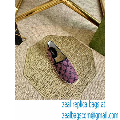 Gucci GG Multicolor Espadrilles Pink 2021