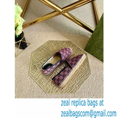 Gucci GG Multicolor Espadrilles Pink 2021