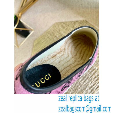 Gucci GG Multicolor Espadrilles Pink 2021 - Click Image to Close