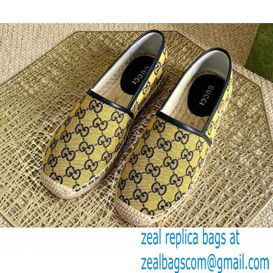 Gucci GG Multicolor Espadrilles Yellow 2021 - Click Image to Close