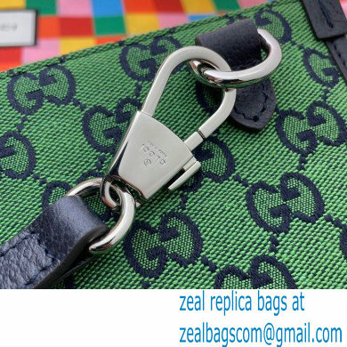 Gucci GG Multicolor Large Tote Bag 659980 Green 2021 - Click Image to Close