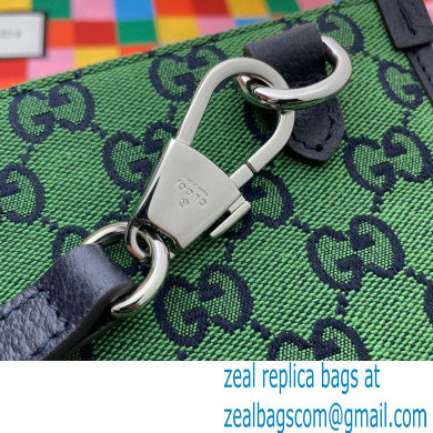 Gucci GG Multicolor Large Tote Bag 659980 Green 2021