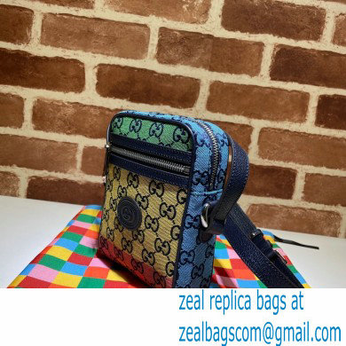 Gucci GG Multicolor Messenger Bag 658659 Green/Yellow/Blue/Pink/Red 2021 - Click Image to Close