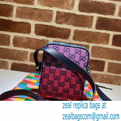 Gucci GG Multicolor Messenger Bag 658659 Green/Yellow/Blue/Pink/Red 2021 - Click Image to Close