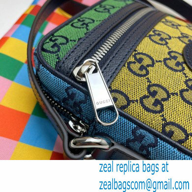 Gucci GG Multicolor Messenger Bag 658659 Green/Yellow/Blue/Pink/Red 2021 - Click Image to Close