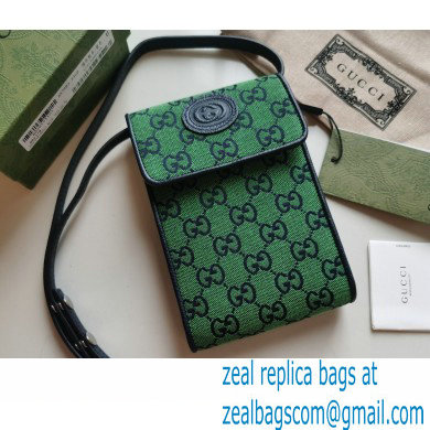 Gucci GG Multicolor Mini Bag 657582 Green 2021 - Click Image to Close