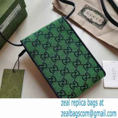 Gucci GG Multicolor Mini Bag 657582 Green 2021 - Click Image to Close