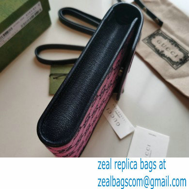 Gucci GG Multicolor Mini Bag 657582 Pink 2021 - Click Image to Close