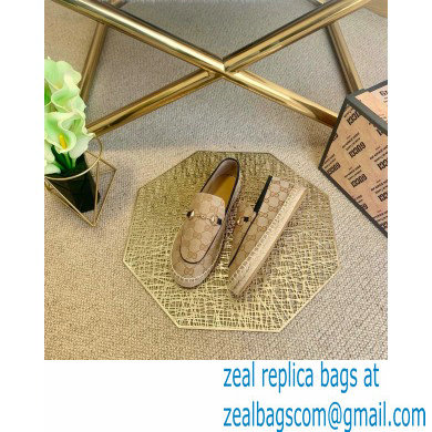 Gucci GG Supreme Canvas Horsebit Espadrilles Black 2021