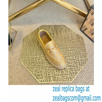 Gucci GG Supreme Canvas Horsebit Espadrilles Gold 2021 - Click Image to Close