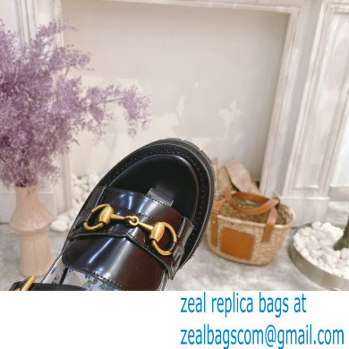 Gucci Heel 8.5cm Platform Sandals with Horsebit 645394 Black 2021