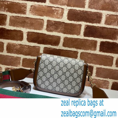 Gucci Horsebit 1955 Mini Shoulder Bag 658574 GG Supreme Canvas Coffee 2021