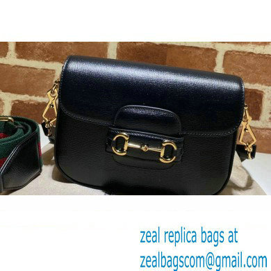 Gucci Horsebit 1955 Mini Shoulder Bag 658574 Leather Black 2021