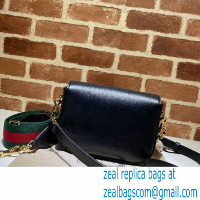 Gucci Horsebit 1955 Mini Shoulder Bag 658574 Leather Black 2021