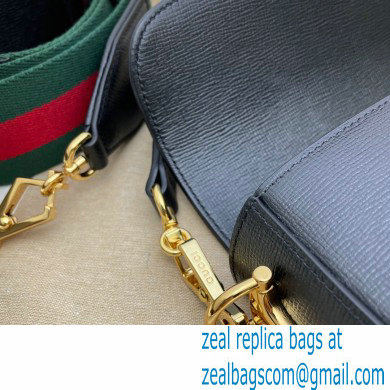 Gucci Horsebit 1955 Mini Shoulder Bag 658574 Leather Black 2021