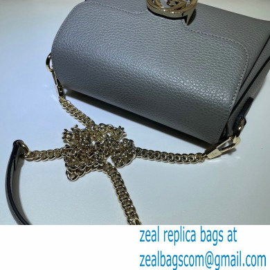 Gucci Interlocking G Leather Crossbody Bag 607720 Gray 2021 - Click Image to Close