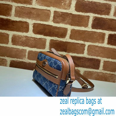 Gucci Ophidia GG Mini Bag 517350 Washed GG Denim Blue 2021 - Click Image to Close