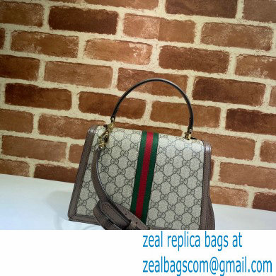 Gucci Ophidia Small Top Handle Bag with Web 651055 GG Supreme Canvas 2021 - Click Image to Close