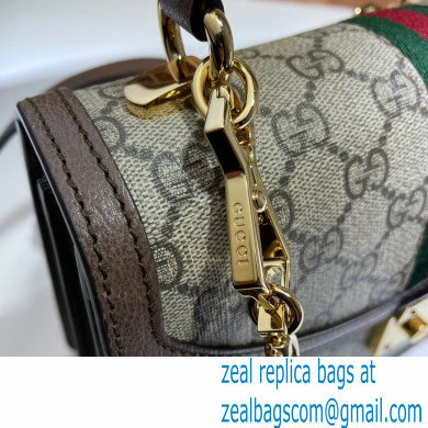 Gucci Ophidia Small Top Handle Bag with Web 651055 GG Supreme Canvas 2021 - Click Image to Close