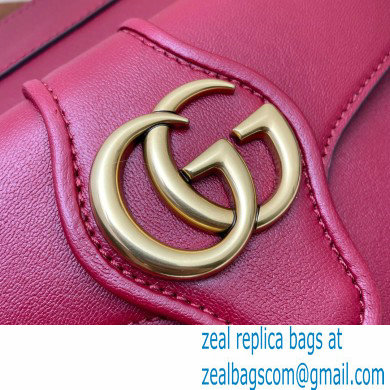 Gucci Small Shoulder Bag with Double G 648999 Leather Red 2021