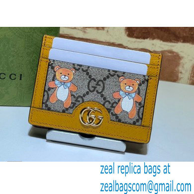 Kai x Gucci Card Case Wallet 660512 Teddy Bear 2021