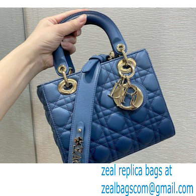 Lady Dior My ABCDior Bag in Gradient Cannage Lambskin Blue 2021