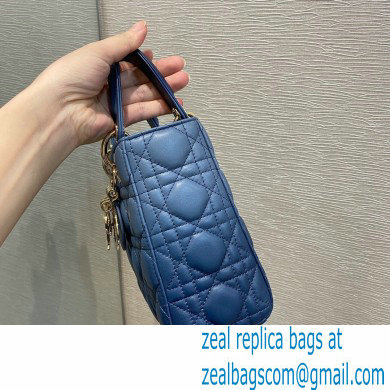 Lady Dior My ABCDior Bag in Gradient Cannage Lambskin Blue 2021