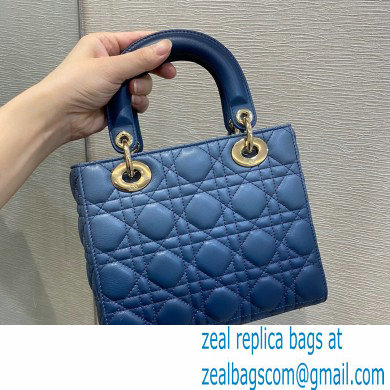 Lady Dior My ABCDior Bag in Gradient Cannage Lambskin Blue 2021 - Click Image to Close