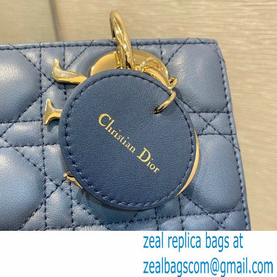 Lady Dior My ABCDior Bag in Gradient Cannage Lambskin Blue 2021