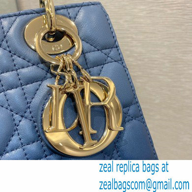 Lady Dior My ABCDior Bag in Gradient Cannage Lambskin Blue 2021 - Click Image to Close