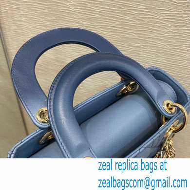 Lady Dior My ABCDior Bag in Gradient Cannage Lambskin Blue 2021 - Click Image to Close