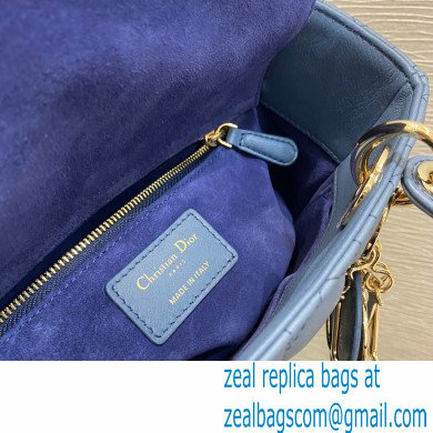 Lady Dior My ABCDior Bag in Gradient Cannage Lambskin Blue 2021 - Click Image to Close