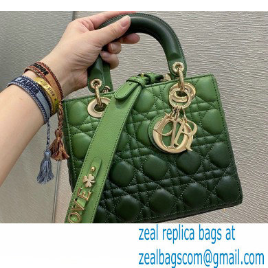 Lady Dior My ABCDior Bag in Gradient Cannage Lambskin Green 2021