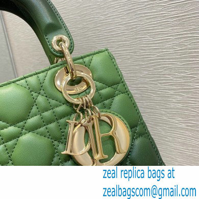 Lady Dior My ABCDior Bag in Gradient Cannage Lambskin Green 2021