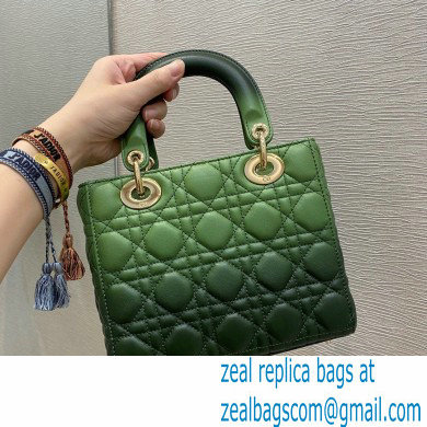 Lady Dior My ABCDior Bag in Gradient Cannage Lambskin Green 2021