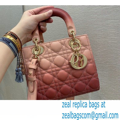 Lady Dior My ABCDior Bag in Gradient Cannage Lambskin Pink 2021 - Click Image to Close