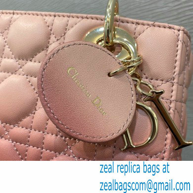 Lady Dior My ABCDior Bag in Gradient Cannage Lambskin Pink 2021