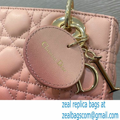 Lady Dior My ABCDior Bag in Gradient Cannage Lambskin Pink 2021 - Click Image to Close