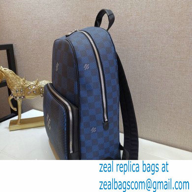 Louis Vuitton Damier Graphite 3D Canvas Campus Backpack Bag N50008 Navy Blue - Click Image to Close