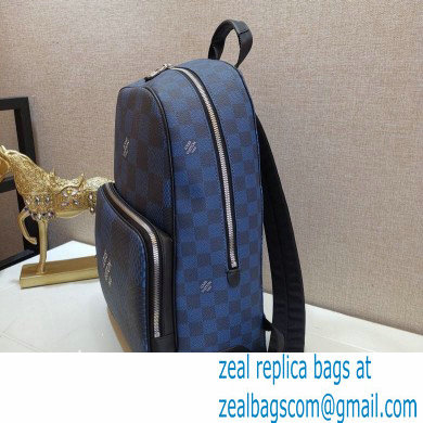 Louis Vuitton Damier Graphite 3D Canvas Campus Backpack Bag N50008 Navy Blue