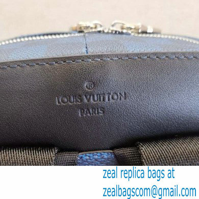 Louis Vuitton Damier Graphite 3D Canvas Campus Backpack Bag N50008 Navy Blue - Click Image to Close