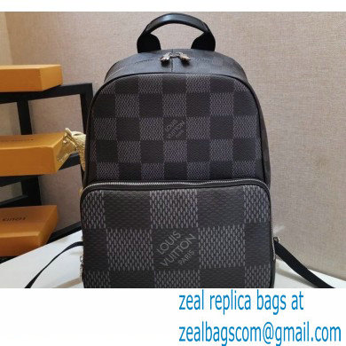 Louis Vuitton Damier Graphite 3D Canvas Campus Backpack Bag N50009 Gray - Click Image to Close